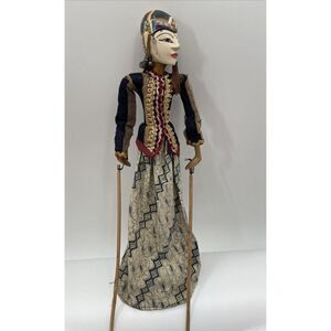 Nice Wayan Golek Rod Puppet Indonesian Hand Crafted